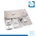 1/1, 1/2, 1/3, 1/4, 1/6, 1/9 en acier inoxydable Gastronorm Food Pan Food Container